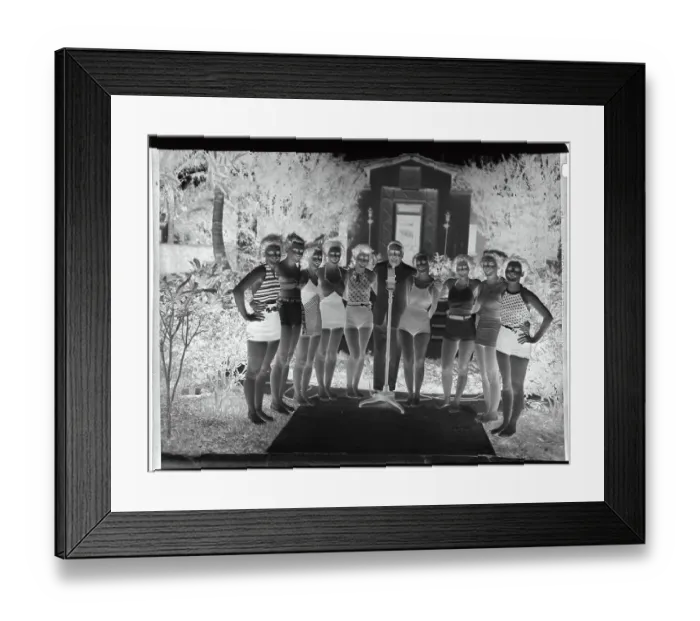 Framed Print : Attendants of Radio Broadcasting School Posing for Camera Framed Print : Attendants of Radio Broadcasting School Posing for Camera