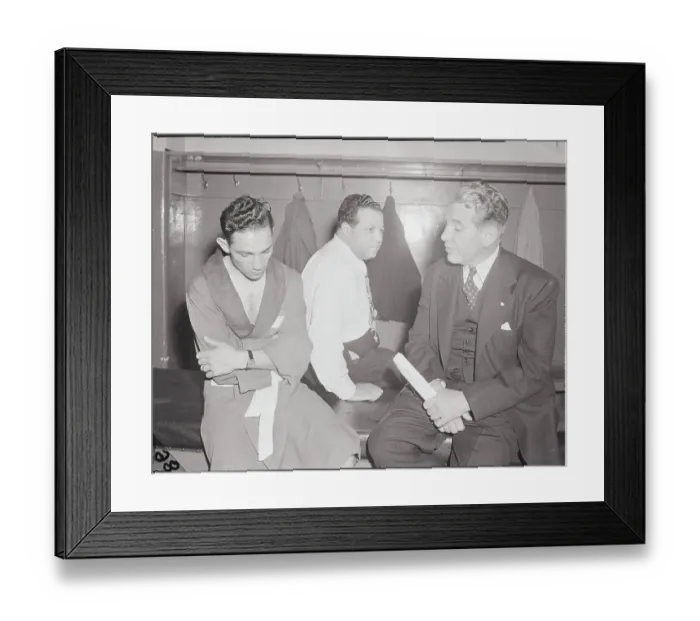 Framed Print : Willie Pep, Manager & Boxing Commissioner Framed Print : Willie Pep, Manager & Boxing Commissioner