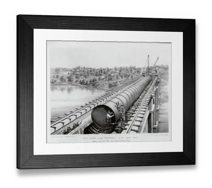 Framed Print : Aqueduct During Construction Framed Print : Aqueduct During Construction