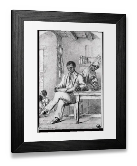 Framed Print : Francois Dominique Toussaint L'Ouverture Reading Framed Print : Francois Dominique Toussaint L'Ouverture Reading