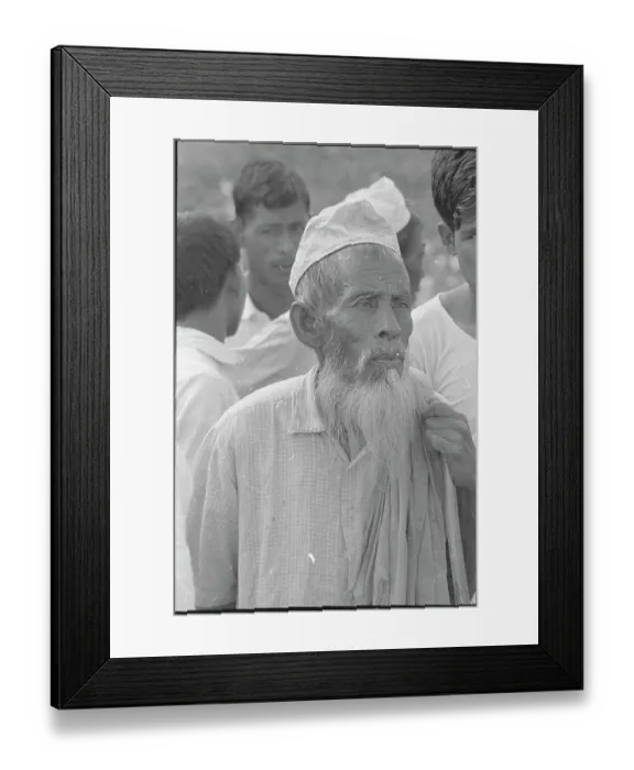 Framed Print : Elderly Man During Pakistan and India Unrest Framed Print : Elderly Man During Pakistan and India Unrest