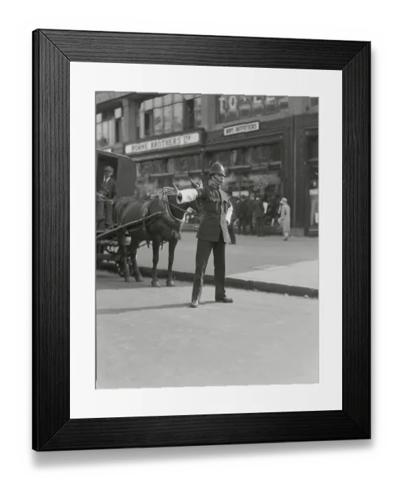Framed Print : Bobby Directing Traffic Framed Print : Bobby Directing Traffic