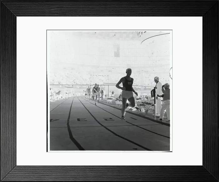Framed Print : Swedish Track Runner Finishing Race Framed Print : Swedish Track Runner Finishing Race
