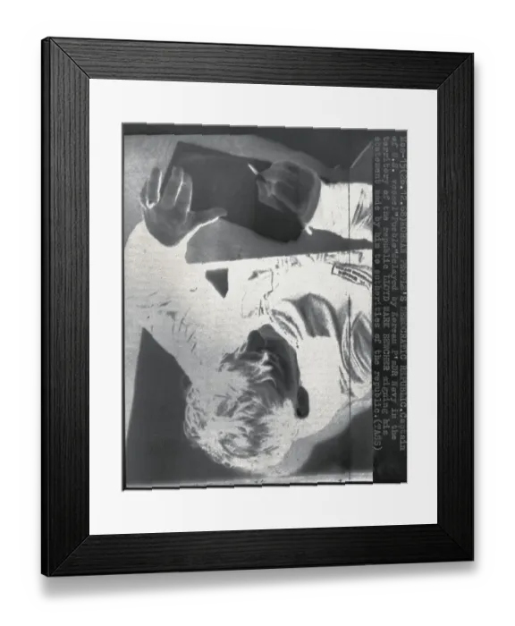 Framed Print : Commander Lloyd Bucher Writing at Desk Framed Print : Commander Lloyd Bucher Writing at Desk