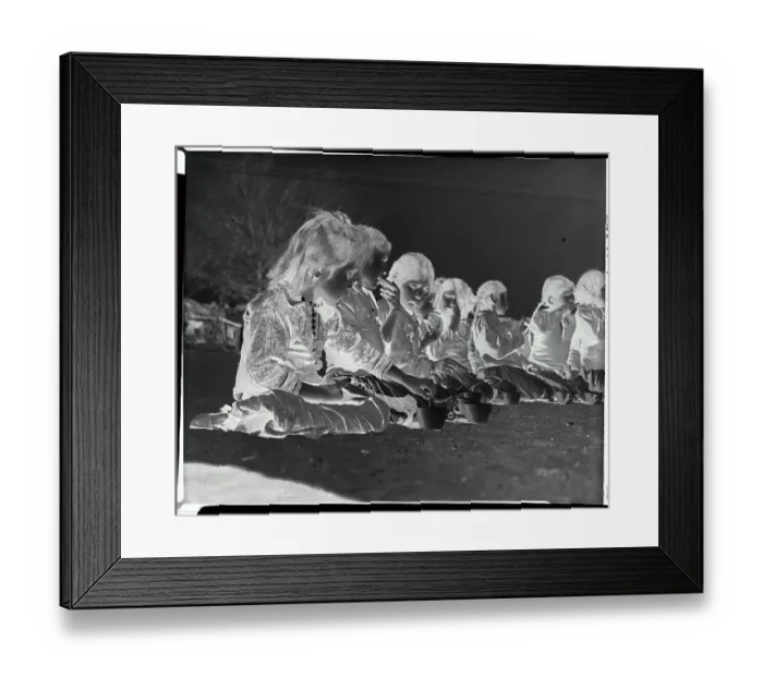 Framed Print : Children Eating and Drinking Framed Print : Children Eating and Drinking