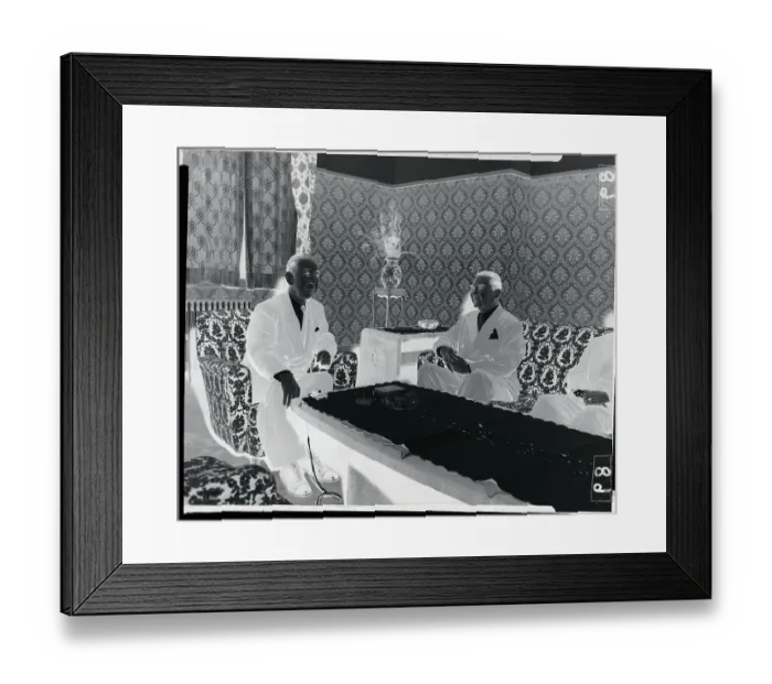 Framed Print : Foreign Minister Nobusuke Kishi Sitting with Prince Wan Waithayakon Framed Print : Foreign Minister Nobusuke Kishi Sitting with Prince Wan Waithayakon