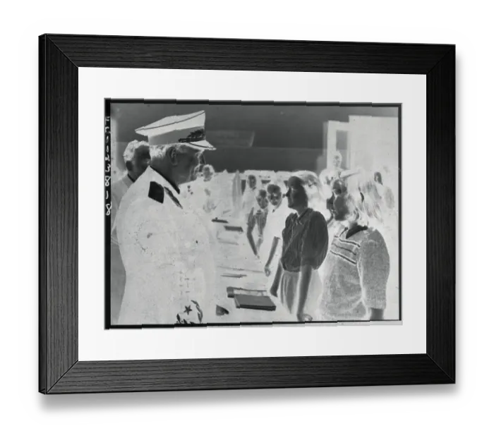 Framed Print : Tito Visiting School Framed Print : Tito Visiting School