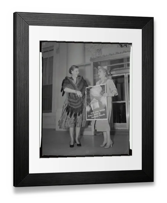 Framed Print : Mary Pickford with Poster Framed Print : Mary Pickford with Poster
