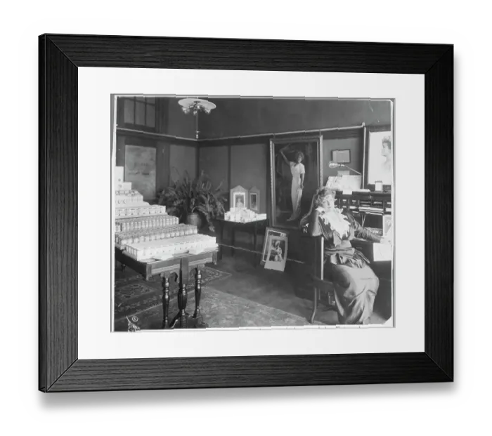 Framed Print : Lillian Russell Relaxing