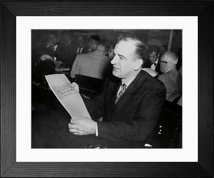 Framed Print : Senator Joseph McCarthy Framed Print : Senator Joseph McCarthy