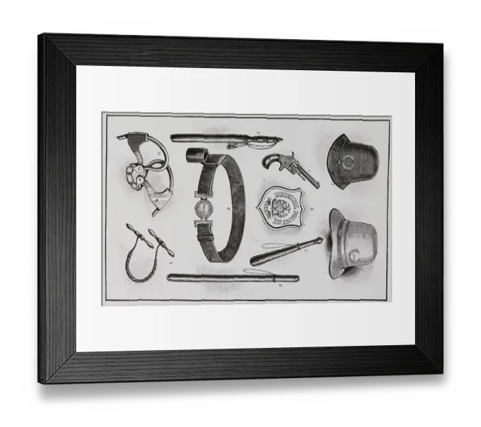 Framed Print : Policeman's Equipment Framed Print : Policeman's Equipment
