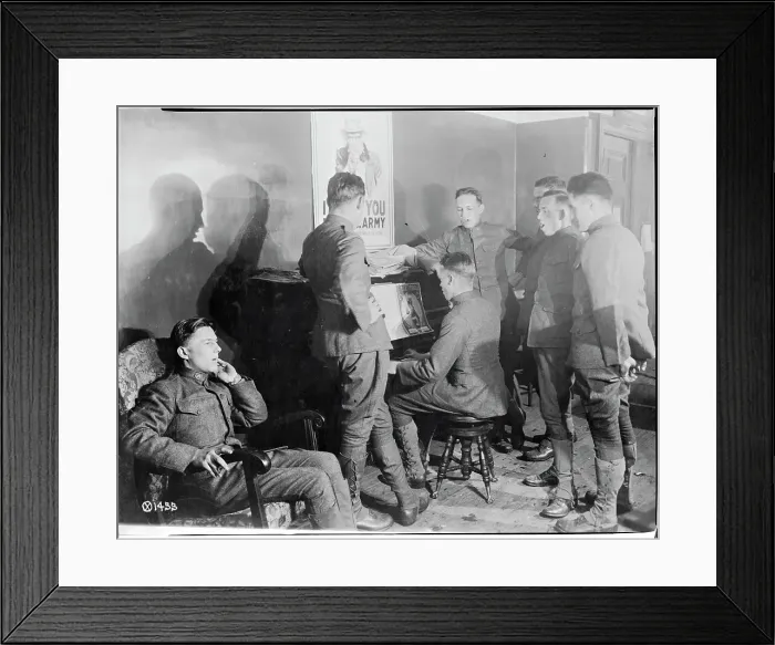 Framed Print : Aviation Students Singing Framed Print : Aviation Students Singing