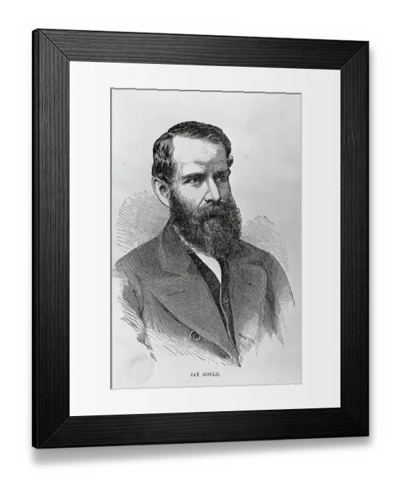 Framed Print : Portrait of Jay Gould Framed Print : Portrait of Jay Gould