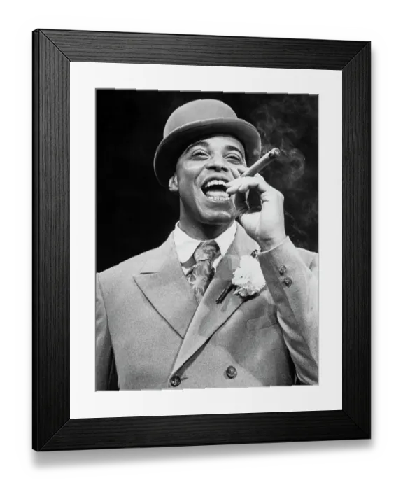 Framed Print : James Earl Jones Smoking a Cigar Framed Print : James Earl Jones Smoking a Cigar