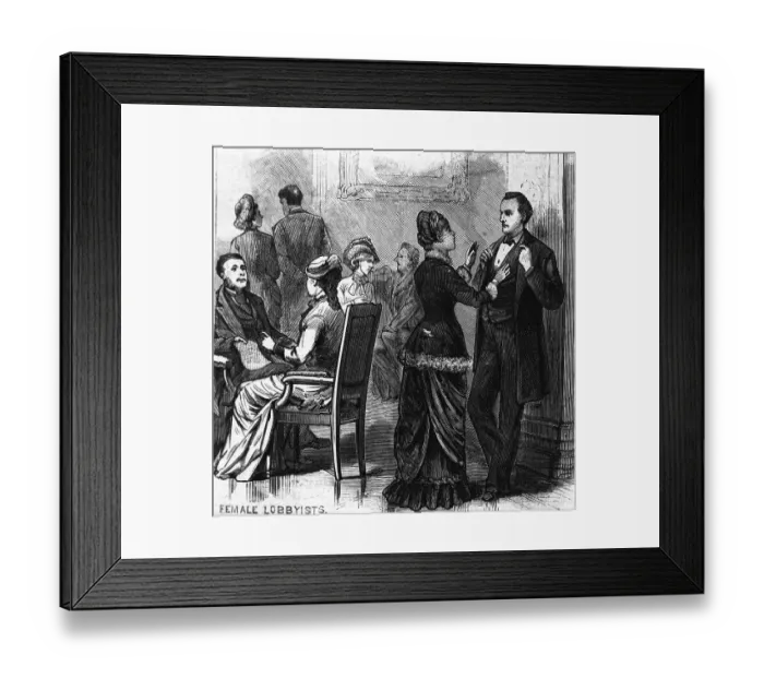 Framed Print : Female Lobbyist In Washington Framed Print : Female Lobbyist In Washington