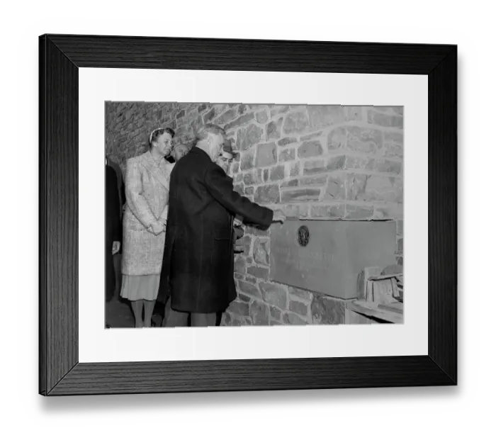 Framed Print : President FDR Laying the Cornerstone for the Franklin D. Roosevelt Library in Hyde Park, NY Framed Print : President FDR Laying the Cornerstone for the Franklin D. Roosevelt Library in Hyde Park, NY