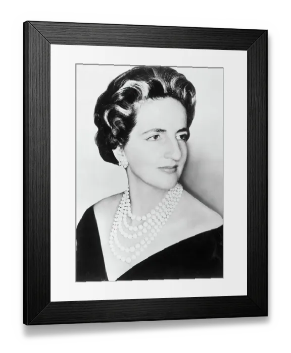 Framed Print : Letitia Baldrige, 3 / 4 Face, Formal Portr Framed Print : Letitia Baldrige, 3 / 4 Face, Formal Portr