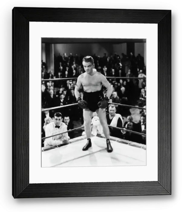 Framed Print : James Cagney As Boxer In Ring; Movie Framed Print : James Cagney As Boxer In Ring; Movie