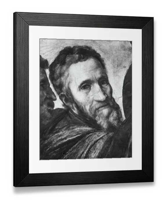Framed Print : Painting of Michelangelo by Giorgio Vasari Framed Print : Painting of Michelangelo by Giorgio Vasari