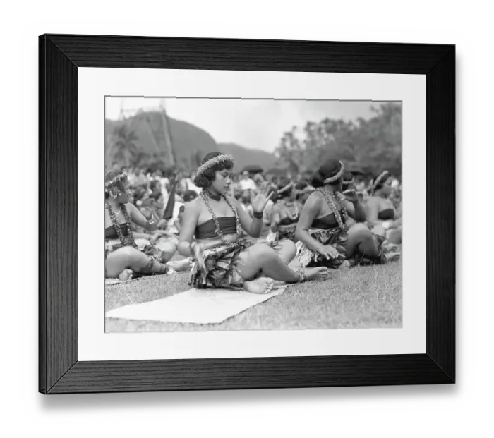 Framed Print : Samoan Girls Dancing Framed Print : Samoan Girls Dancing