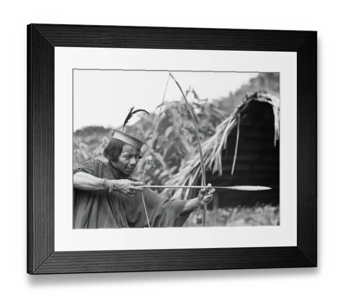 Framed Print : Hunter with a Bow and Arrow Framed Print : Hunter with a Bow and Arrow
