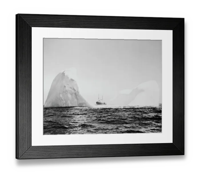Framed Print : U.S. Coast Guard Patrolling Icebergs Framed Print : U.S. Coast Guard Patrolling Icebergs