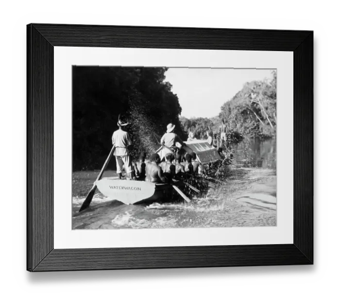 Framed Print : William La Varre Jungle Expedition Framed Print : William La Varre Jungle Expedition
