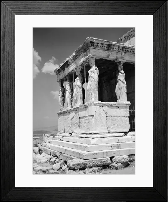 Framed Print : Porch of the Caryatids at the Erechtheion