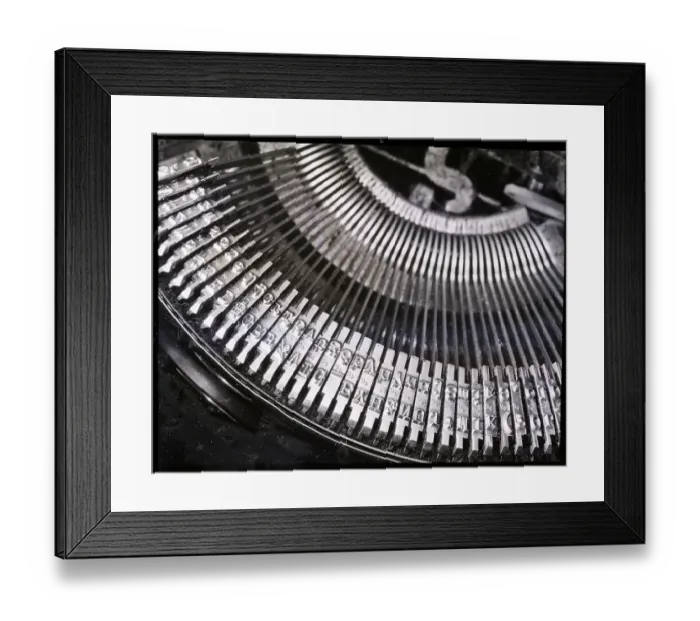 Framed Print : Closeup Round Arangement Typewriter Keys Framed Print : Closeup Round Arangement Typewriter Keys