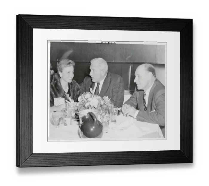 Framed Print : Leo Durocher and His Wife Framed Print : Leo Durocher and His Wife