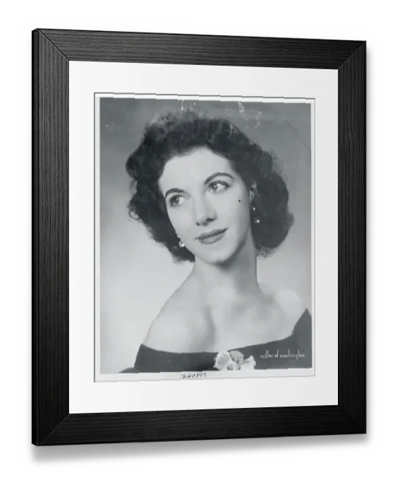 Framed Print : Portrait of Virginia Parker Framed Print : Portrait of Virginia Parker