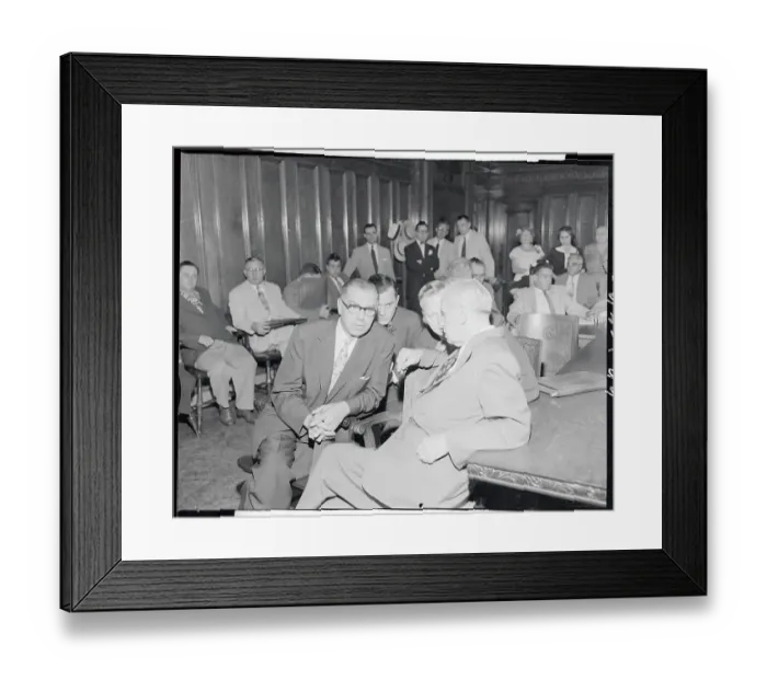Framed Print : Participants in the Sam Sheppard Trial Framed Print : Participants in the Sam Sheppard Trial