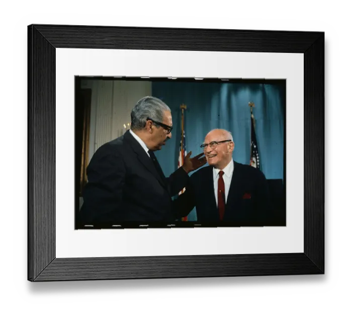 Framed Print : Emanuel Celler Chatting with Thurgood Marshall Framed Print : Emanuel Celler Chatting with Thurgood Marshall