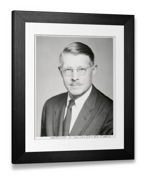Framed Print : Portrait of Harrison Salisbury Framed Print : Portrait of Harrison Salisbury