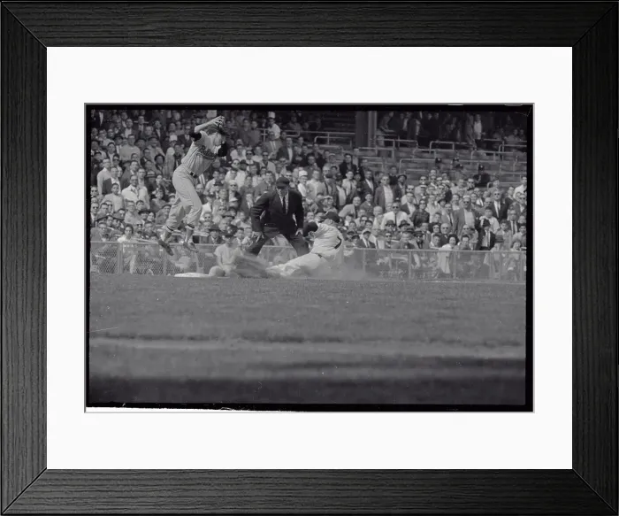 Framed Print : Baseball Action Between Baltimore and New York Framed Print : Baseball Action Between Baltimore and New York