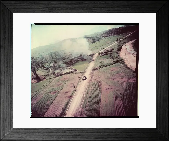 Framed Print : Strafing Attacks in North Korea Framed Print : Strafing Attacks in North Korea