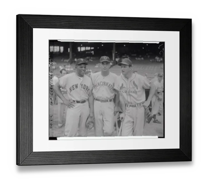 Framed Print : All Star Baseball Players Posing Together Framed Print : All Star Baseball Players Posing Together