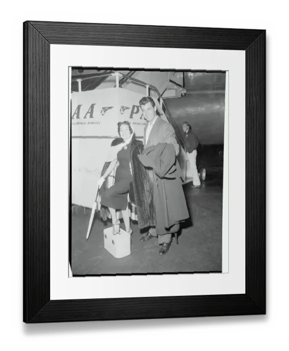 Framed Print : Rory Calhoun and Lita Baron Framed Print : Rory Calhoun and Lita Baron