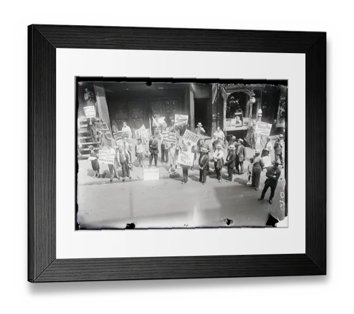 Framed Print : Communist Demonstrators In Chinotown Framed Print : Communist Demonstrators In Chinotown