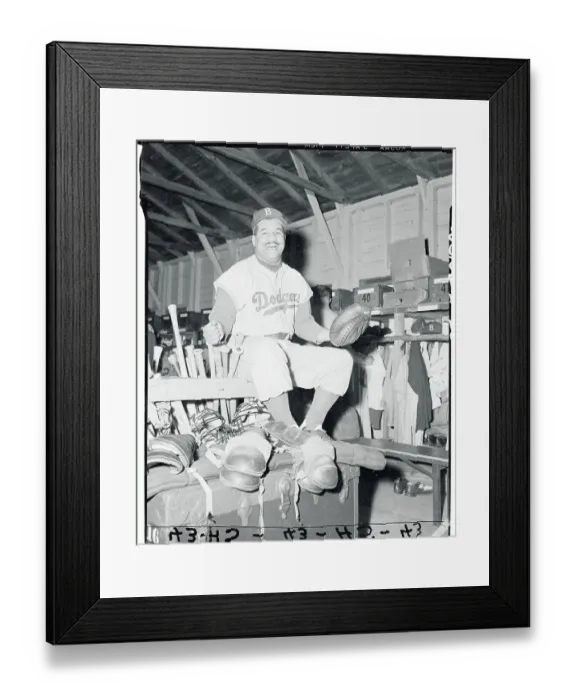 Framed Print : Portrait of Roy Campanella Framed Print : Portrait of Roy Campanella