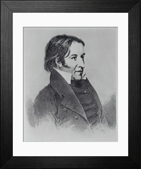 Framed Print : Portrait of Davy Crockett