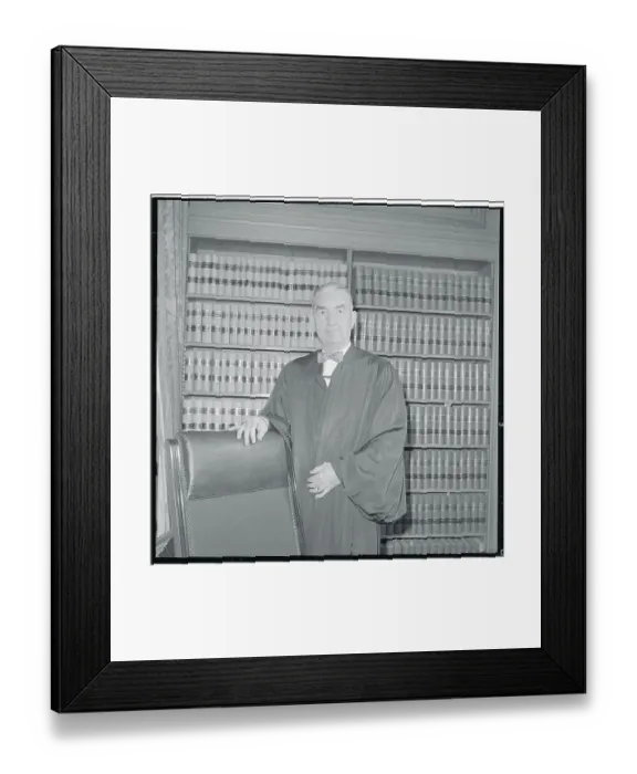 Framed Print : Portrait of Tom C. Clark Framed Print : Portrait of Tom C. Clark
