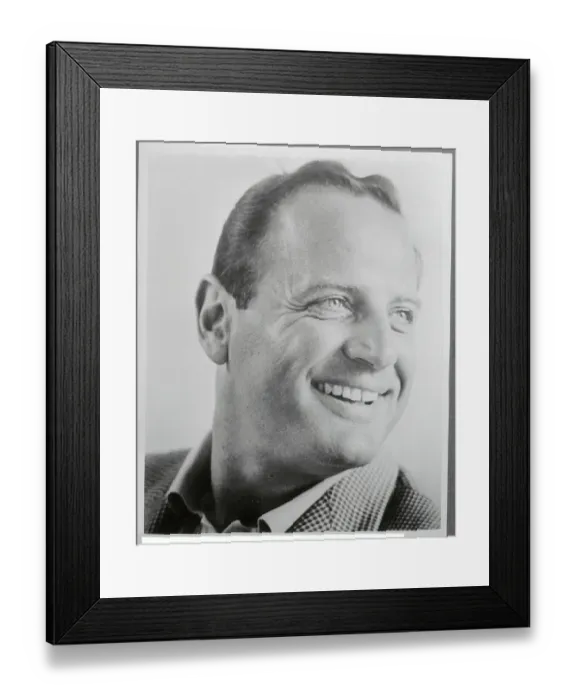 Framed Print : Close-up of Brad Dexter Smiling Framed Print : Close-up of Brad Dexter Smiling