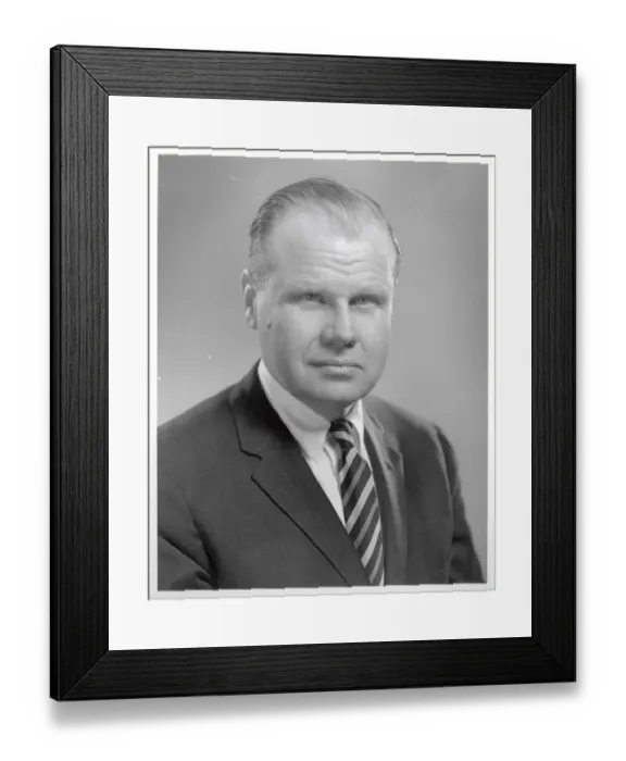 Framed Print : Portrait of Samuel LeFrak Framed Print : Portrait of Samuel LeFrak
