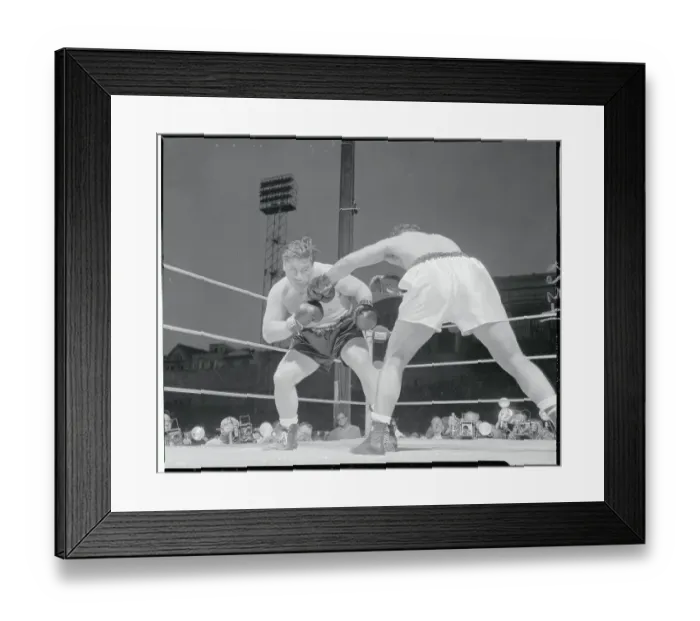 Framed Print : Boxer Receiving a Punch Framed Print : Boxer Receiving a Punch