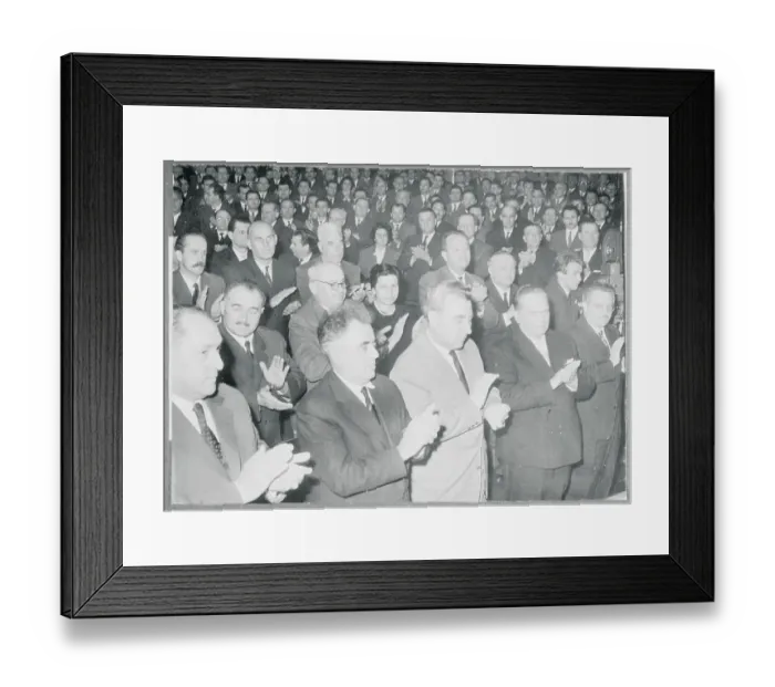 Framed Print : Miniature View of Crowd for Marshal Josip Broz Tito's Address Framed Print : Miniature View of Crowd for Marshal Josip Broz Tito's Address