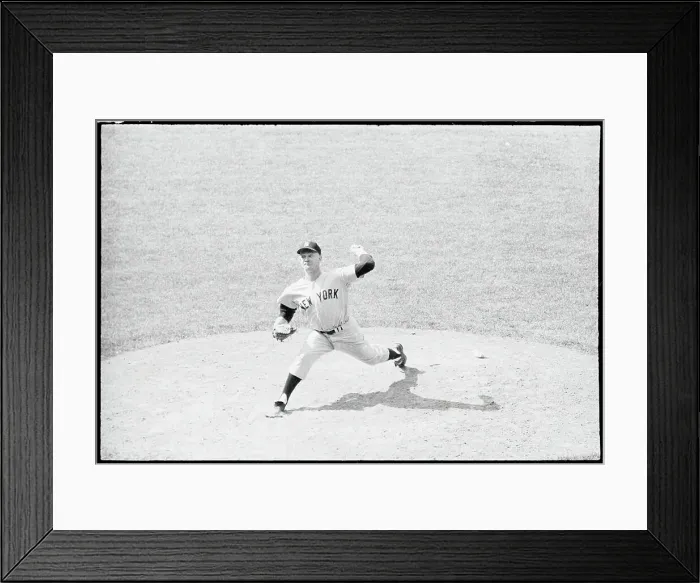 Framed Print : Whitey Ford Pitching Framed Print : Whitey Ford Pitching