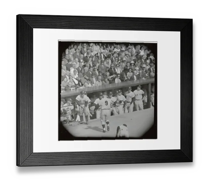Framed Print : Roger Maris Being Greeted by Teammates Framed Print : Roger Maris Being Greeted by Teammates