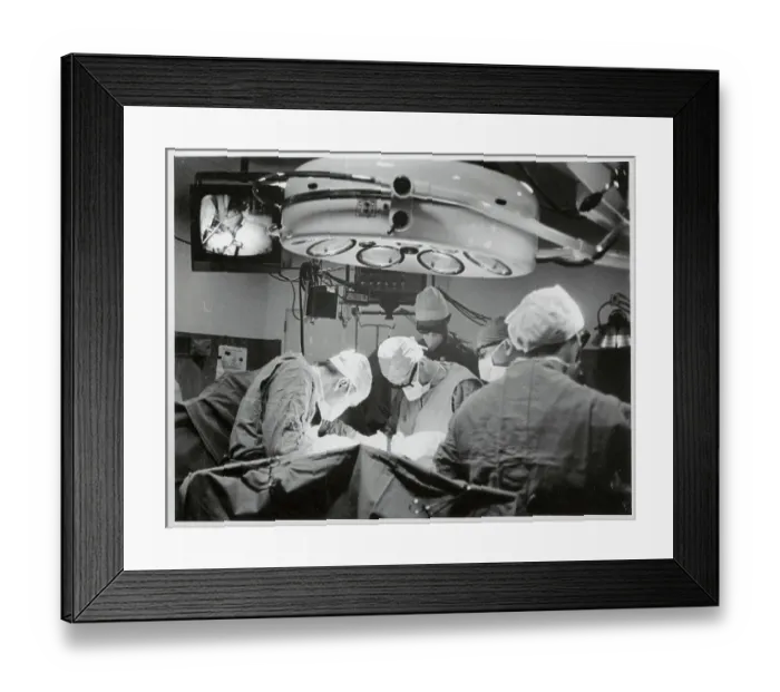 Framed Print : Doctors During Actual Surgery Framed Print : Doctors During Actual Surgery