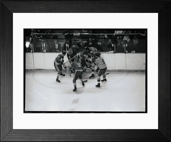 Framed Print : Don McKenny Playing Hockey Framed Print : Don McKenny Playing Hockey